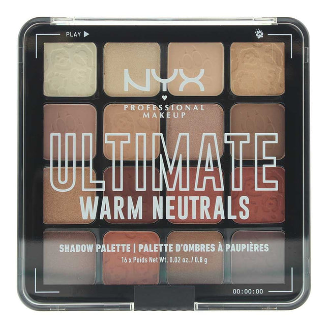 NYX Ultimate Eye Shadow Palette 0.8g - Warm Neutrals