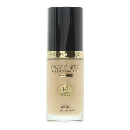Max Factor Face Finity All Day Flawless 3 In 1 Foundation 30ml - 33 Crystal Beige