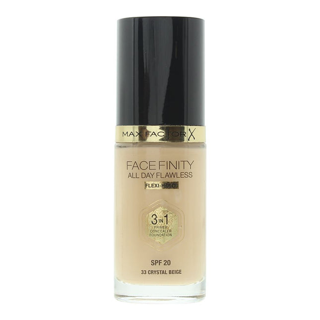Max Factor Face Finity All Day Flawless 3 In 1 Foundation 30ml - 33 Crystal Beige