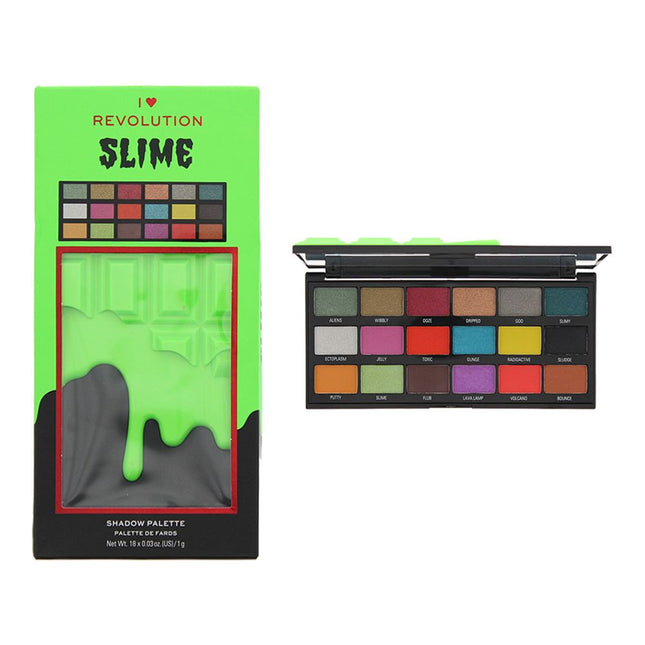 Revolution I Heart Revolution Slime Eyeshadow Palette 18 x 1g