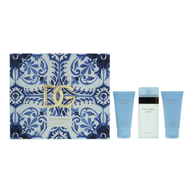 Dolce & Gabbana Light Blue 3 Piece  Eau De Toilette 50ml Gift Set