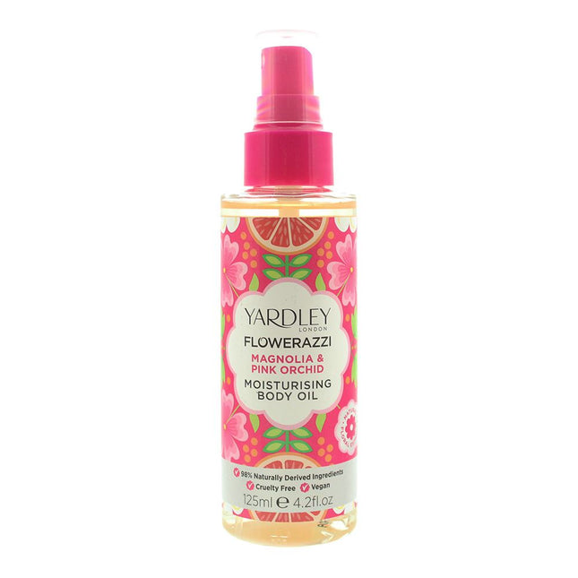 Yardley Flowerazzi Magnolia & Pink Orchid Moisturising Body Oil 125ml