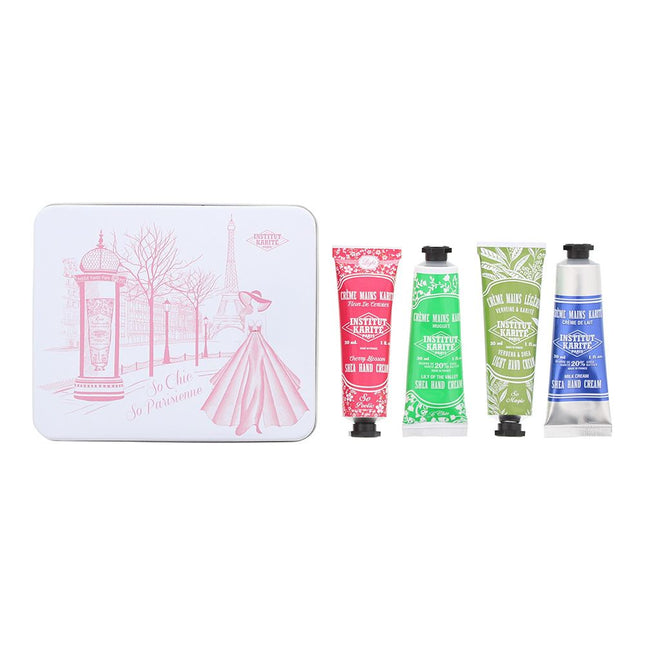 Institut Karite Paris So Chick So Parisienne Hand Cream Gift Set - 4 x 30ml