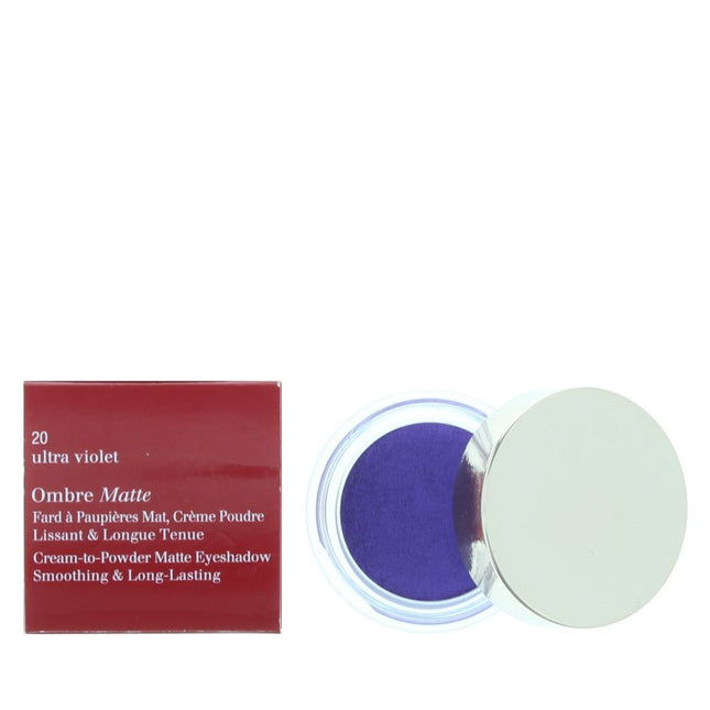 Clarins Ombre Matte Cream to Powder Eye Shadow 20 Ultra Violet 7g - New