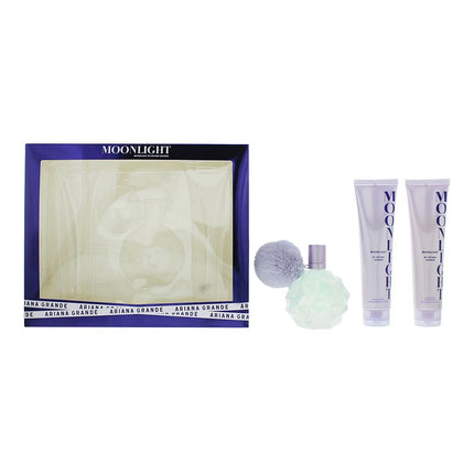 Ariana Grande Moonlight Eau De Parfum 100ml, Body Souffle ,Shower Gel Gift Set