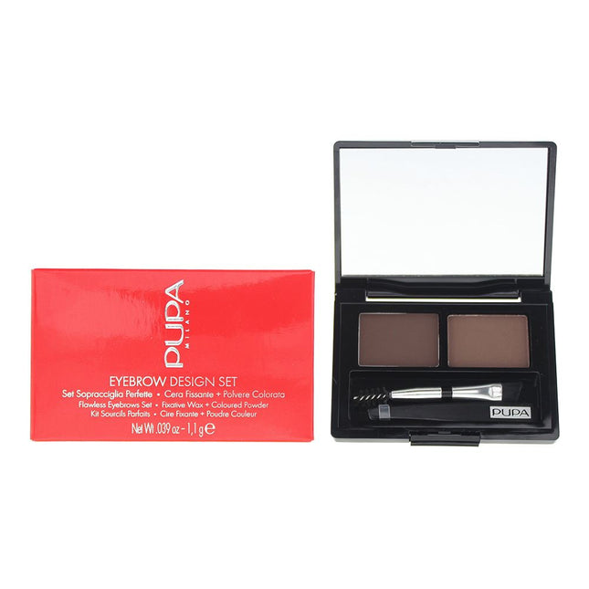 Pupa Eyebrow Design Set 1.1g - 003 Dark Brown