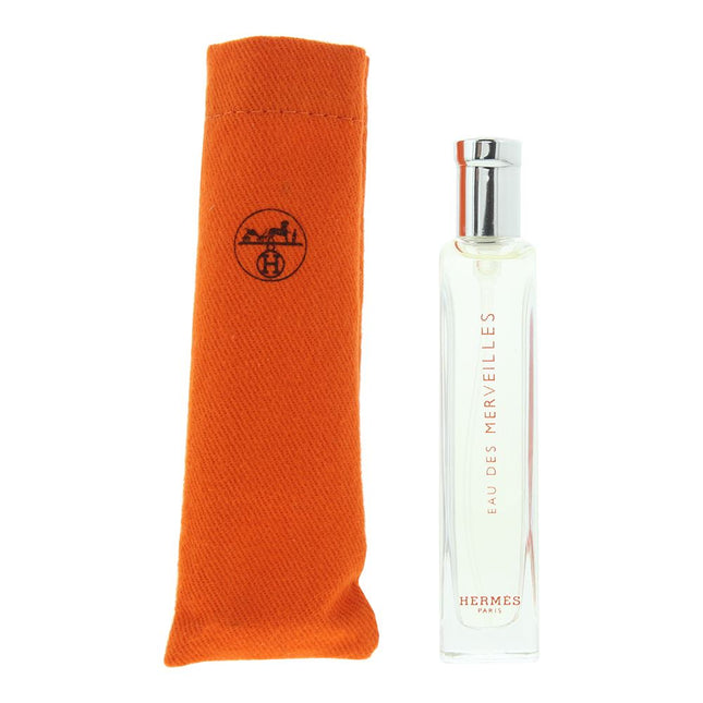 Hermes Eau Des Merveilles Eau de Toilette 15ml Spray for Her in Pouch