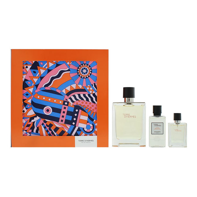 Hermes Terre Dhermes Eau de Toilette 100ml, Eau de Toilette 12.5ml + Aftershave Lotion 40ml Gift Set