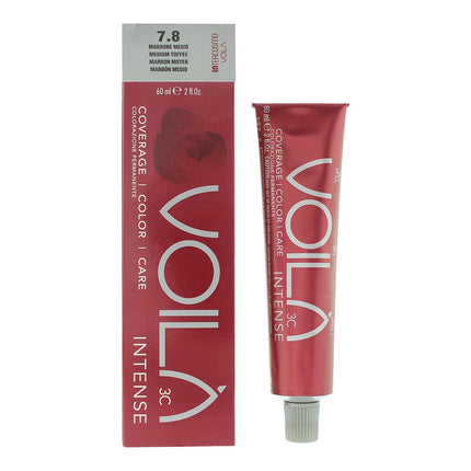 Intercosmo VoilÃ  3C Intense 7.8 Medium Toffee Hair Colour 60ml