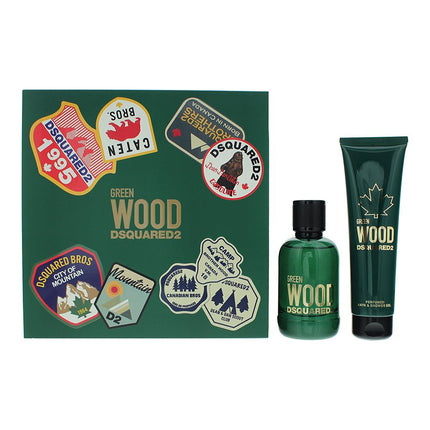 Dsquared2 Green Wood 2 Piece Eau De Toilette 100ml Gift Set