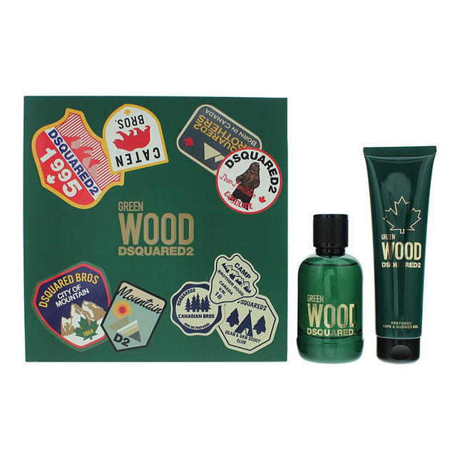 Dsquared2 Green Wood 2 Piece Eau De Toilette 100ml Gift Set