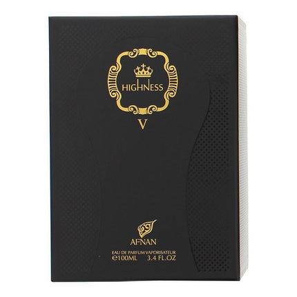 Afnan Highness V Black Eau de Parfum 100ml Spray Unisex