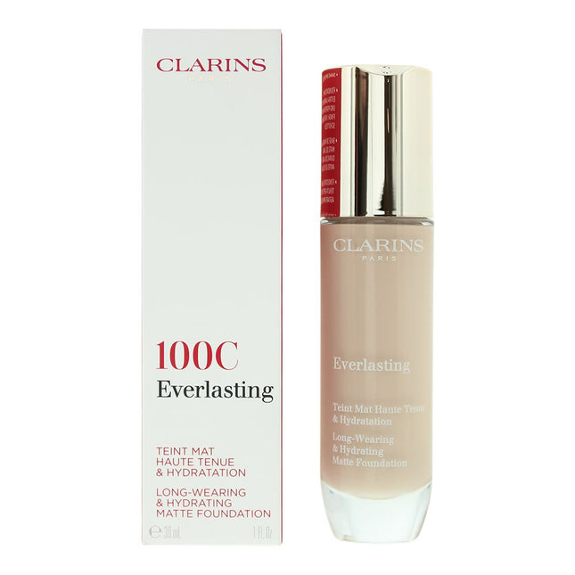 Clarins Everlasting Long Wearing & Hydrating Foundation 30ml - 100C Lily