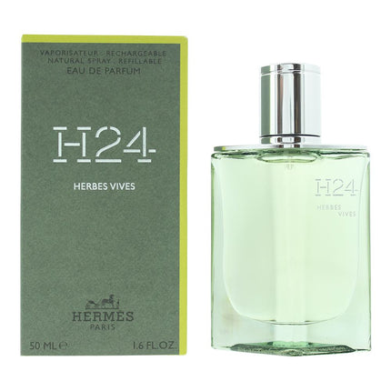 Hermes H24 Herbes Vives Rechargeable Eau de Parfum 50ml Spray for Him