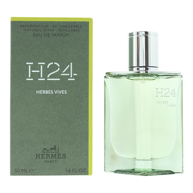 Hermes H24 Herbes Vives Rechargeable Eau de Parfum 50ml Spray for Him