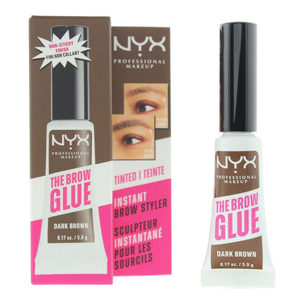 NYX The Brow Glue Brow Gel 5g - Dark Brown