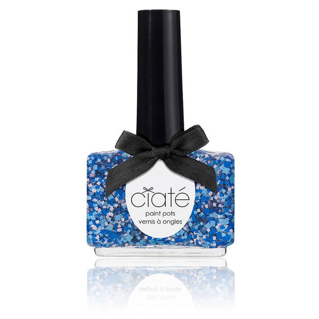 Ciate Mural Moment Paint Pots 13.5ml Nail Polish Blue Glitter New