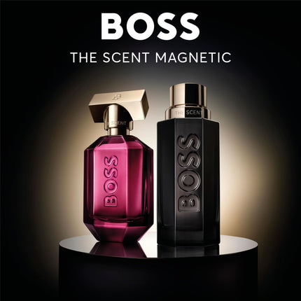 HUGO BOSS The Scent Magnetic Eau de Parfum for Him 100ml, Ambery & Fruity Fragrance with Notes of Maninka Fruit, Bran Absolute and Vanilla - High Longevity
