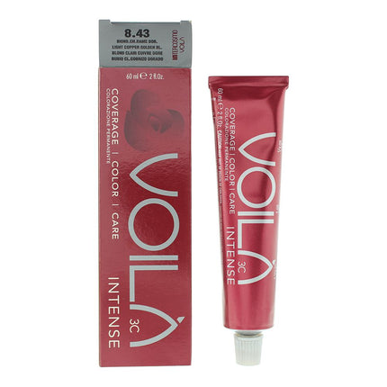 Intercosmo VoilÃ  3C Intense 8.43 Light Copper Golden Blonde Hair Colour 60ml