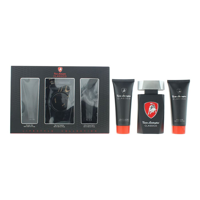 Tonino Lamborghini Classico 3 Piece Gift Set: Eau De Toilette 125ml - Shower Gel 100ml - Aftershave Balm 100ml