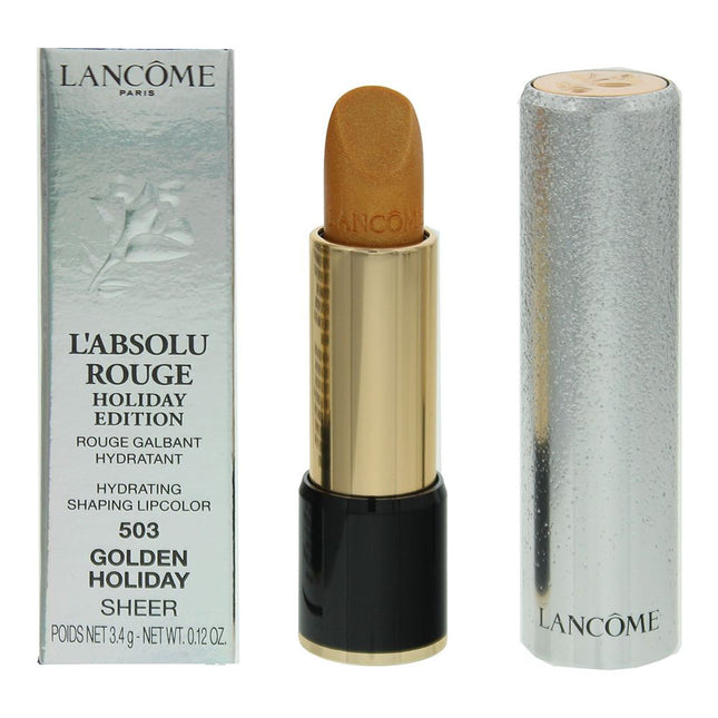 Lancome LAbsolu Rouge Holiday Edition Lipstick 3.4g 503 Golden Holiday Sheer