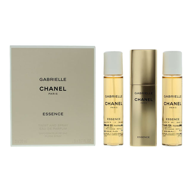 Chanel Gabrielle Essence Twist & Spray Eau de Parfum 3 x 20ml Spray For Her