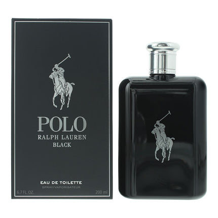 Ralph Lauren Polo Black Eau de Toilette 200ml Spray For Him - Mens EDT
