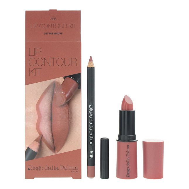 Diego Dalla Palma Lip Contour Kit Lipstick 4g + Lip Liner 1.1g - 506 Let Me Mauve