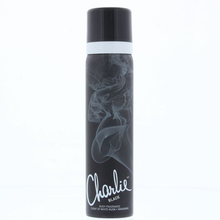 Revlon Charlie Black Body Fragrance 75ml NEW. Women's