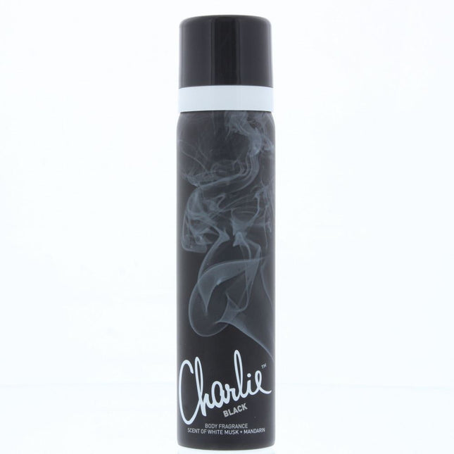 Revlon Charlie Black Body Fragrance 75ml NEW. Women's