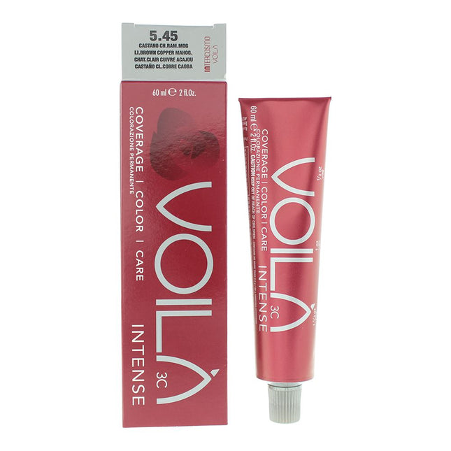 Intercosmo VoilÃ  3C Intense 5.45 Light Brown Copper Mahogany Hair Colour 60ml