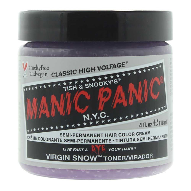 Manic Panic High Voltage Semi Permanent Hair Color Cream 118ml Virgin Snow