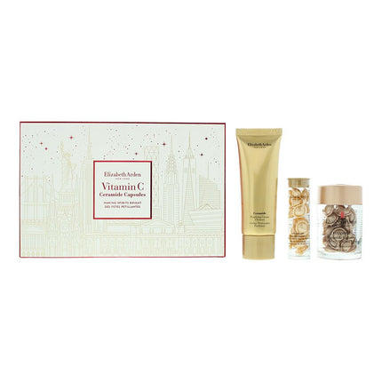 Elizabeth Arden Vitamin C Ceramide Capsules Serum, Cleanser + Restoring Serum