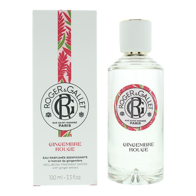 Roger & Gallet Gingembre Rouge Wellbeing Fragrant Water  100ml Spray Unisex