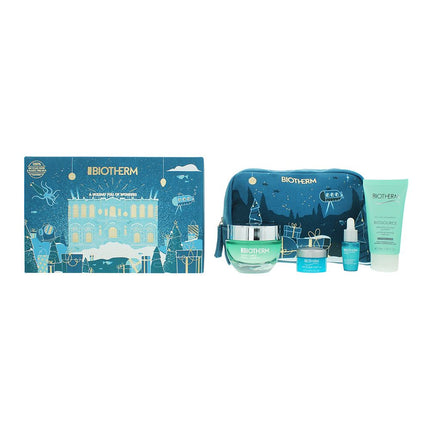 Biotherm Aquasource Gift Set - Gel 50ml, Serum 7ml, Eye Cream 5ml, Cleanser 50ml