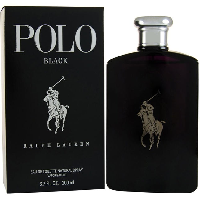 Ralph Lauren Polo Black Eau de Toilette 200ml Spray For Him - Mens EDT