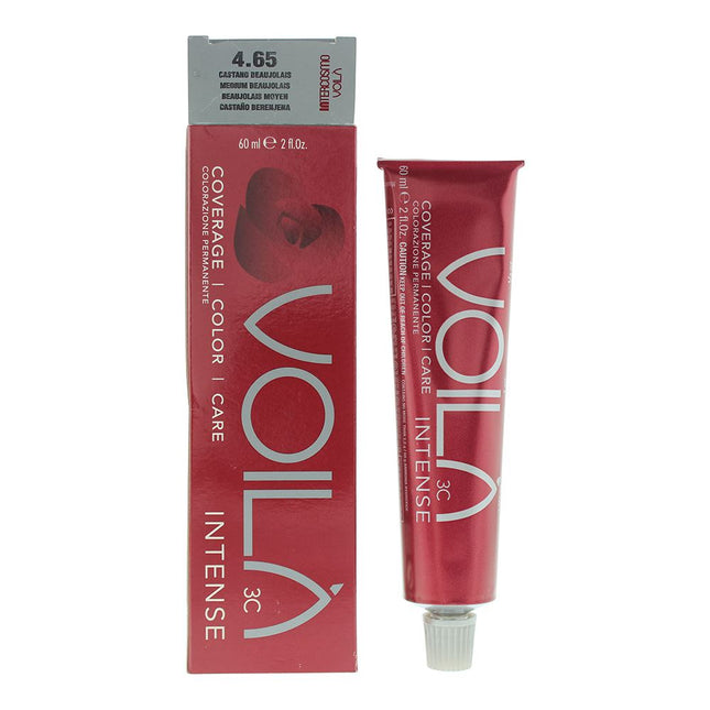 Intercosmo VoilÃ  3C Intense 4.65 Medium Beaujolais Hair Colour 60ml