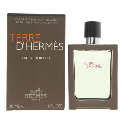Hermes Terre Dhermes Refillable Eau de Toilette 30ml Spray for Him