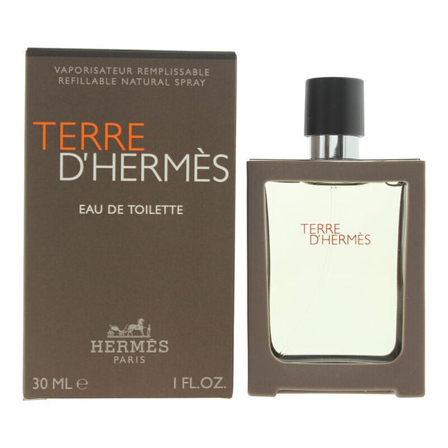 Hermes Terre Dhermes Refillable Eau de Toilette 30ml Spray for Him