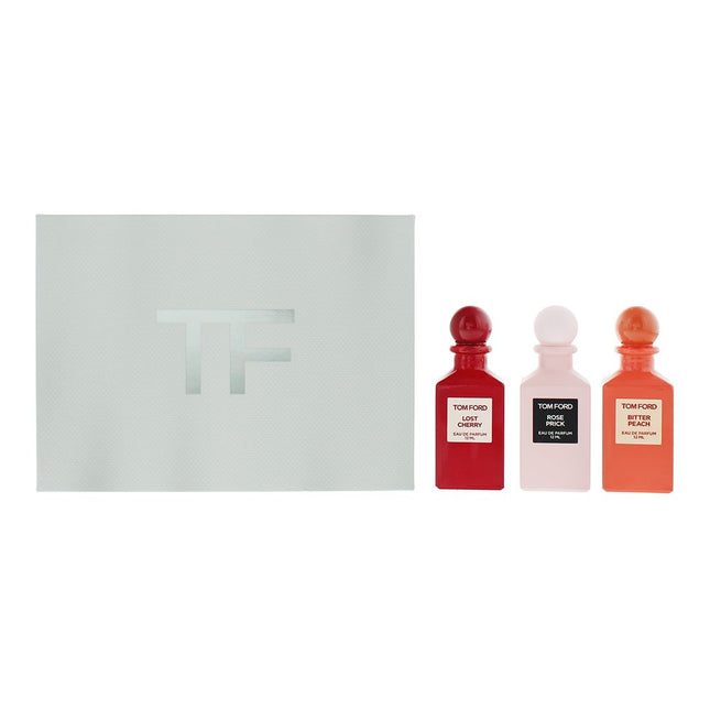 Tom Ford Private Blend Eau de Parfum 3 x 12ml Lost Cherry Rose Prick Bitter Peach