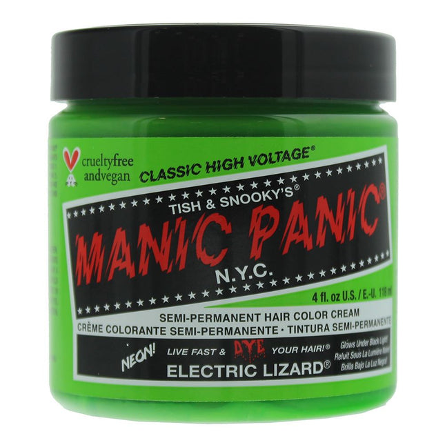 Manic Panic High Voltage Semi Permanent Hair Color Cream 118ml Electric Lizard