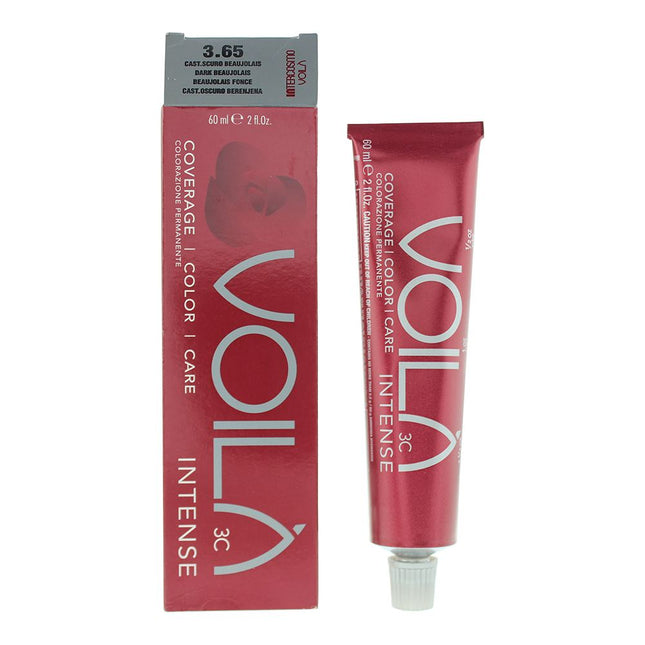 Intercosmo VoilÃ  3C Intense 3.65 Dark Beaujolais Hair Colour 60ml