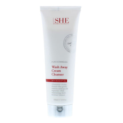 Om She Pure Botanicals Wash Away Cream Cleanser 125ml With Rosehip Oil
