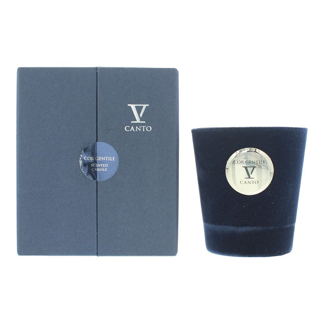 V Canto Cor Gentile Flocked Glass Candle 250g
