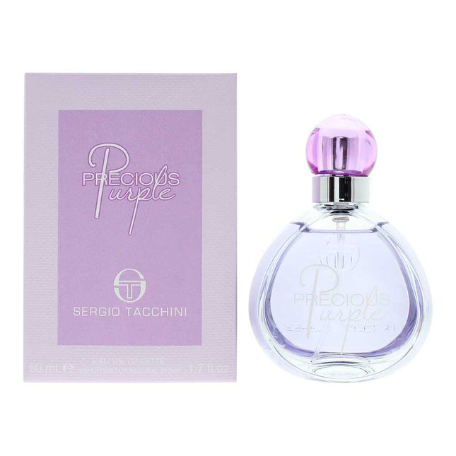 Sergio Tacchini Precious Purple Eau de Toilette 50ml Spray for Her