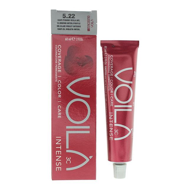 Intercosmo VoilÃ  3C Intense 5.22 Light Brown Intense Purple Hair Colour 60ml