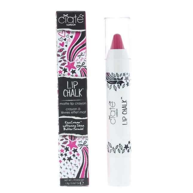 Ciate Lip Chalk 1.9g Berry-Go-Round Lip Pencil Pastel Deep Pink Matte New