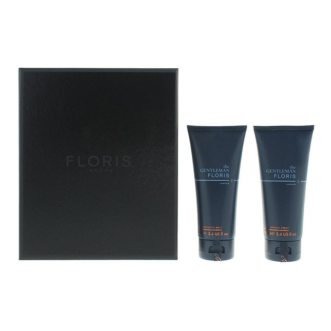 Floris No. 89 Gentleman Shaving Cream 100ml + Aftershave Balm 100ml Gift Set