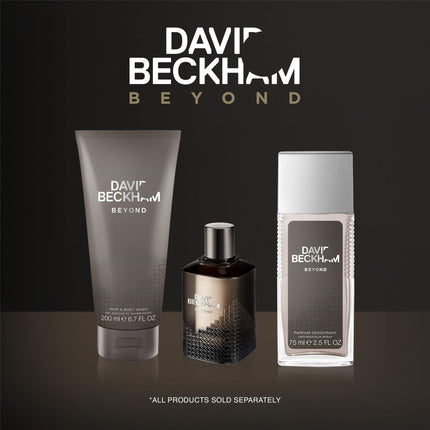 DAVID BECKHAM Beyond Eau De Toilette for Him 90ml, Fougere Herbaceous Fragrance with Notes of Fresh Mojito Accord, Black Pepper and Magnetic Patchouli - Long Lasting