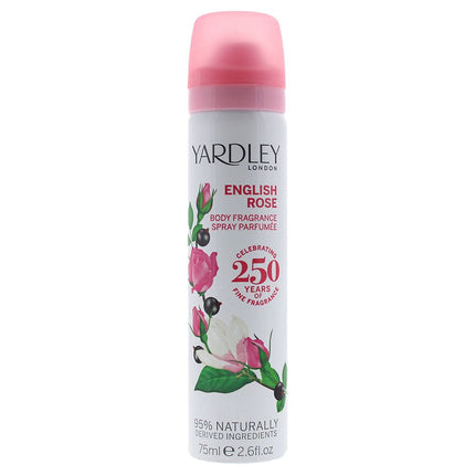 Yardley English Rose Deodorising Body Fragrance 75ml NEW. Women's